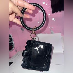 NY & CO black id/cards/keys bracelet holder